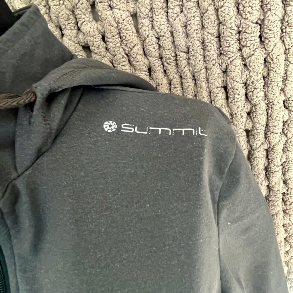 Summit Grey Zip-Up Hoodie Size Large - Picture 4 of 15
